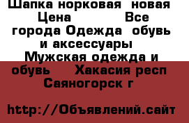 Шапка норковая, новая › Цена ­ 5 000 - Все города Одежда, обувь и аксессуары » Мужская одежда и обувь   . Хакасия респ.,Саяногорск г.